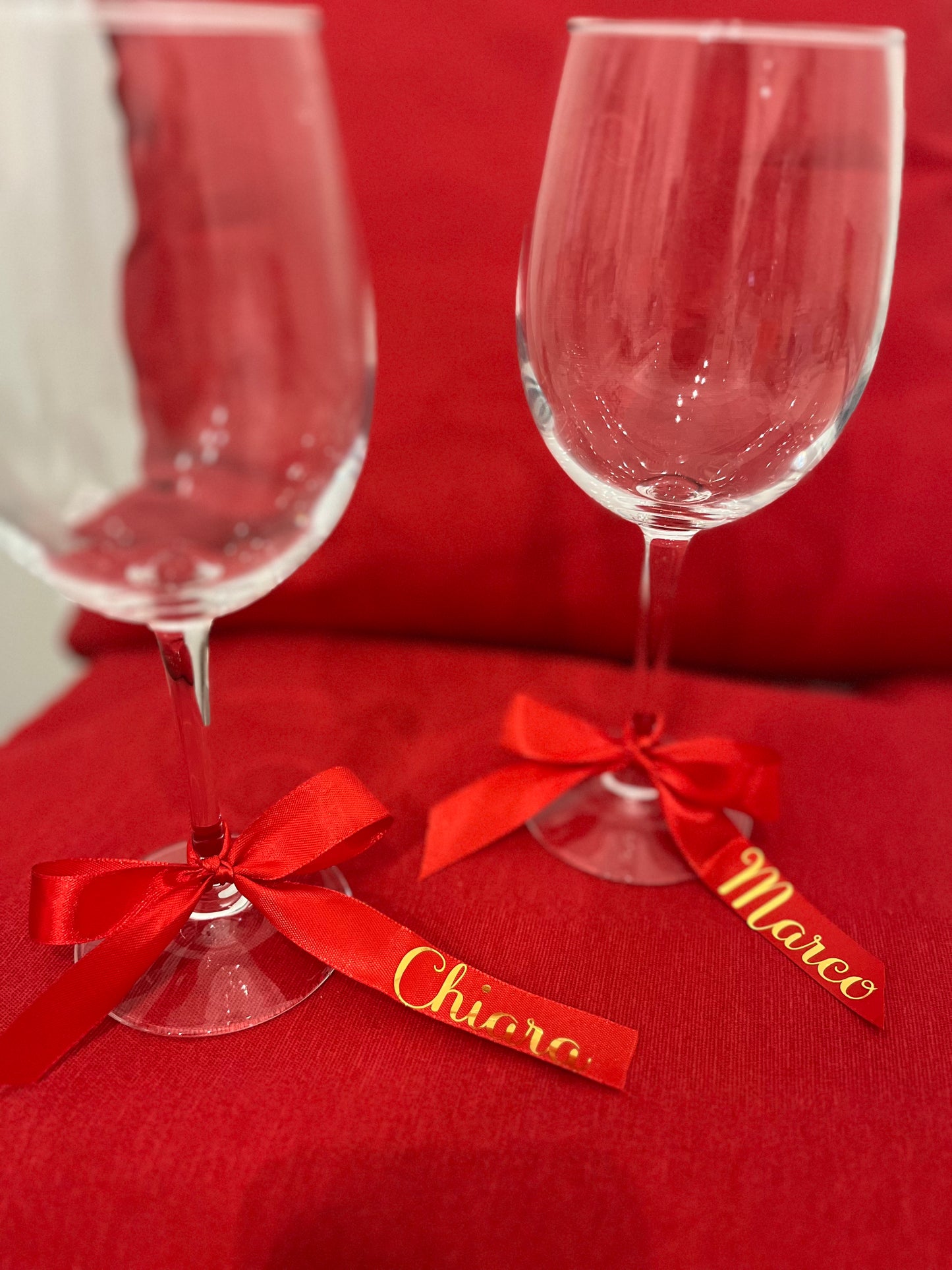 Segnaposto fiocco calici