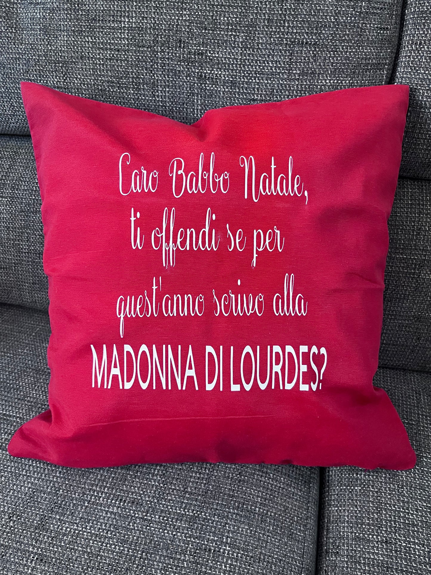 Cuscino natalizio personalizzato