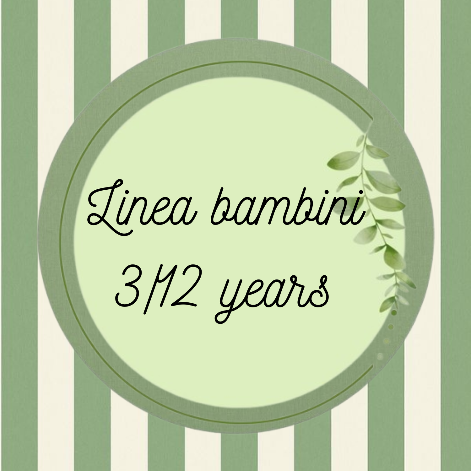 Linea bambini 3/12 years