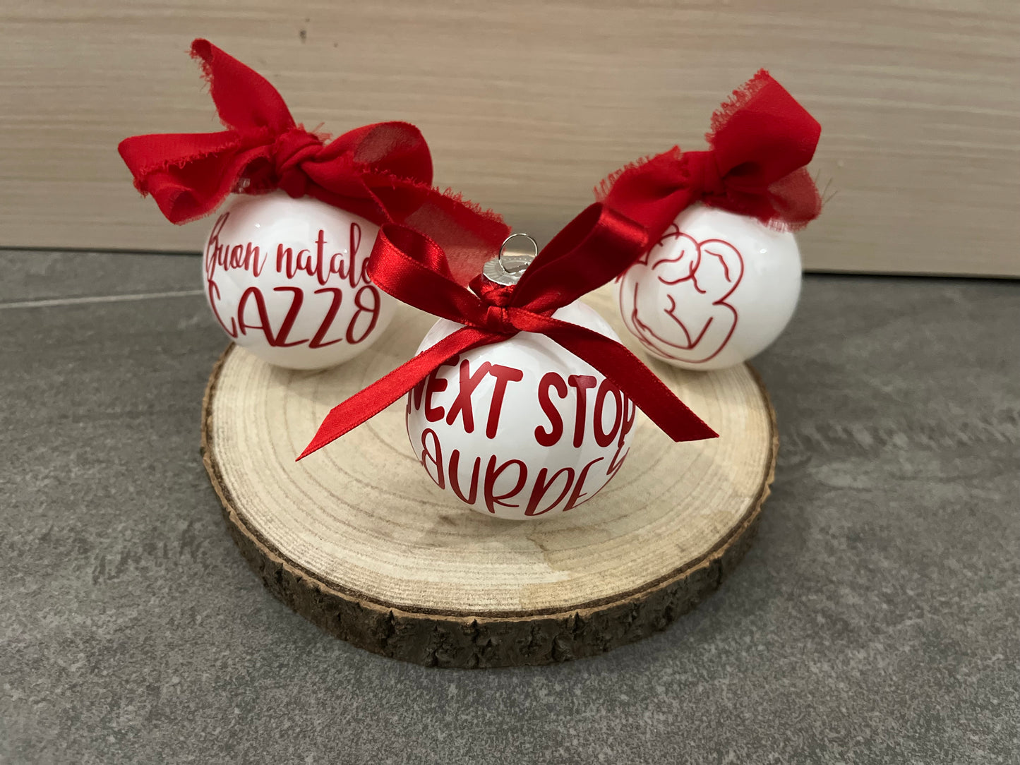 Palline natalizie frasi