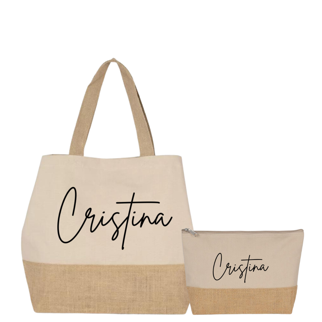 Set pochette + borsa mare